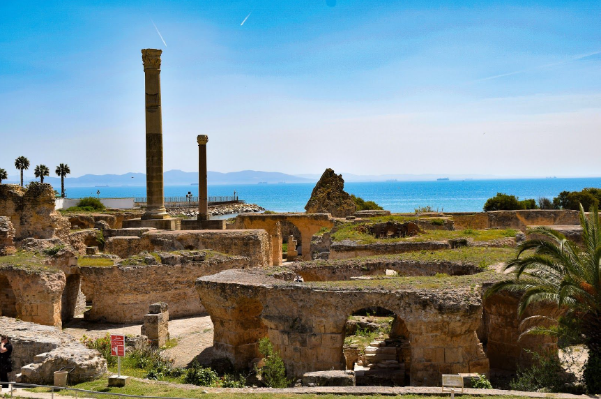 Les ruines de Carthage en Tunisie