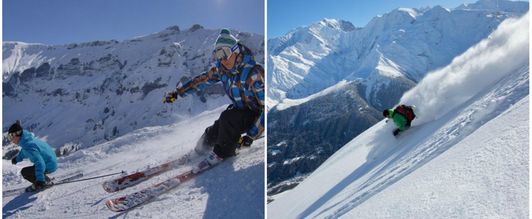 Photo d'un skieur et d'une montagne 